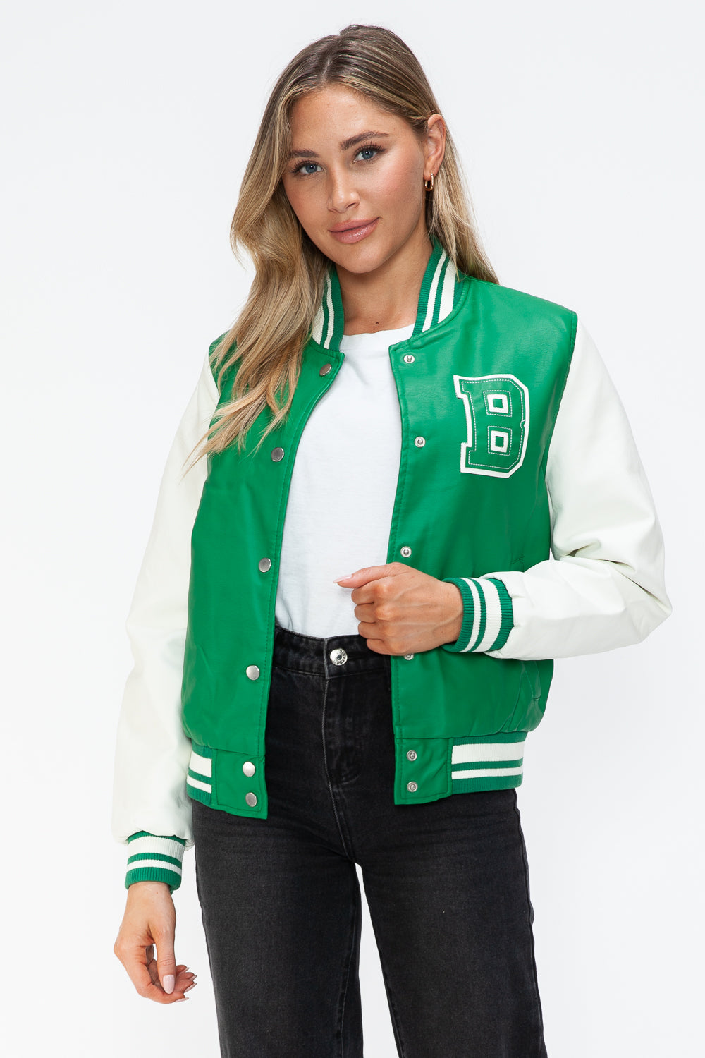 The Malibu Bomber Jacket In Green