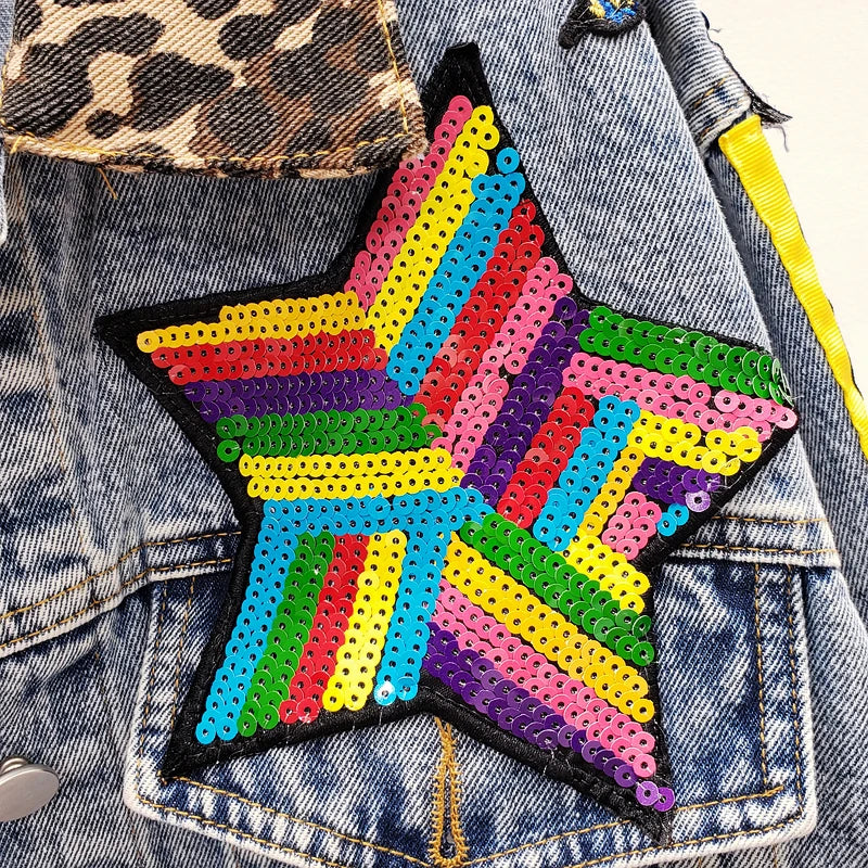 The “Extra & Unapologetic” Sequin Denim Jacket