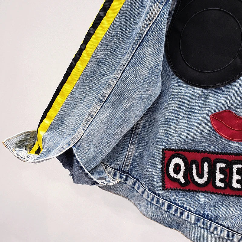 The “Extra & Unapologetic” Sequin Denim Jacket