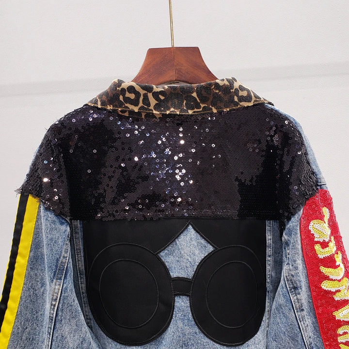 The “Extra & Unapologetic” Sequin Denim Jacket