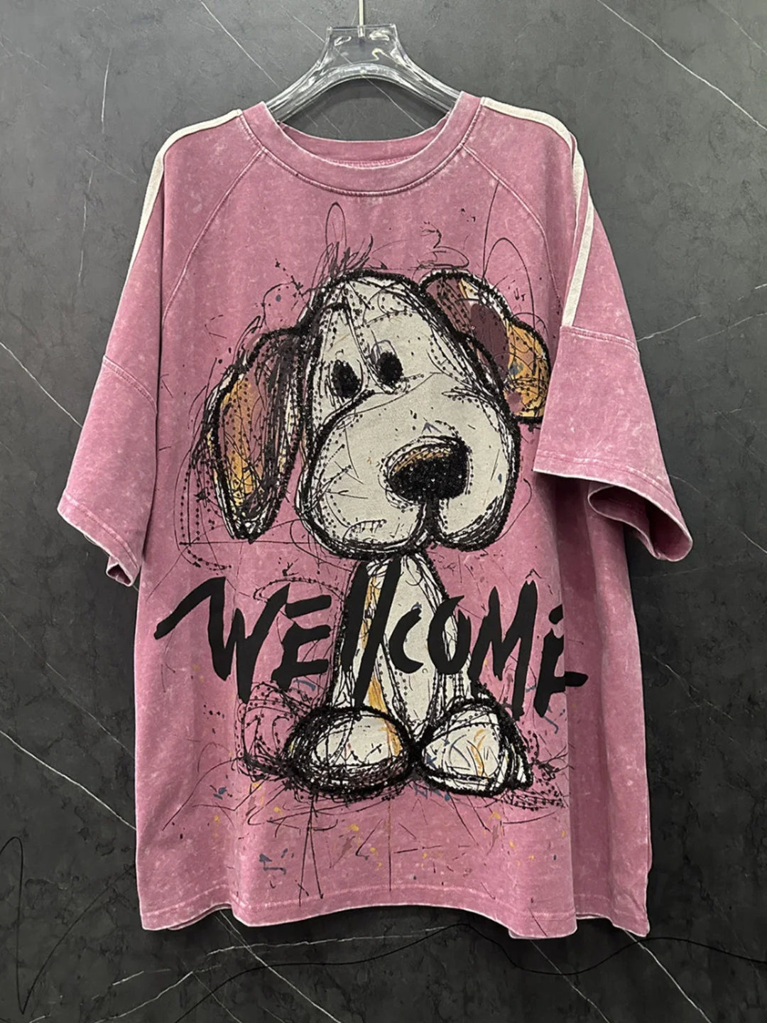 The “Pawsitively Chill” Oversized Pup Tee