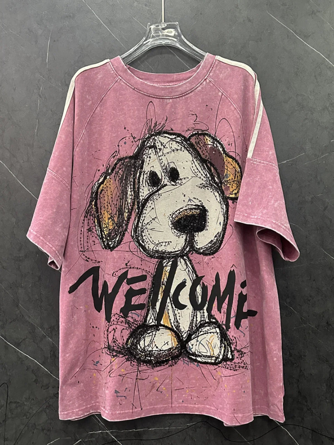 The “Pawsitively Chill” Oversized Pup Tee