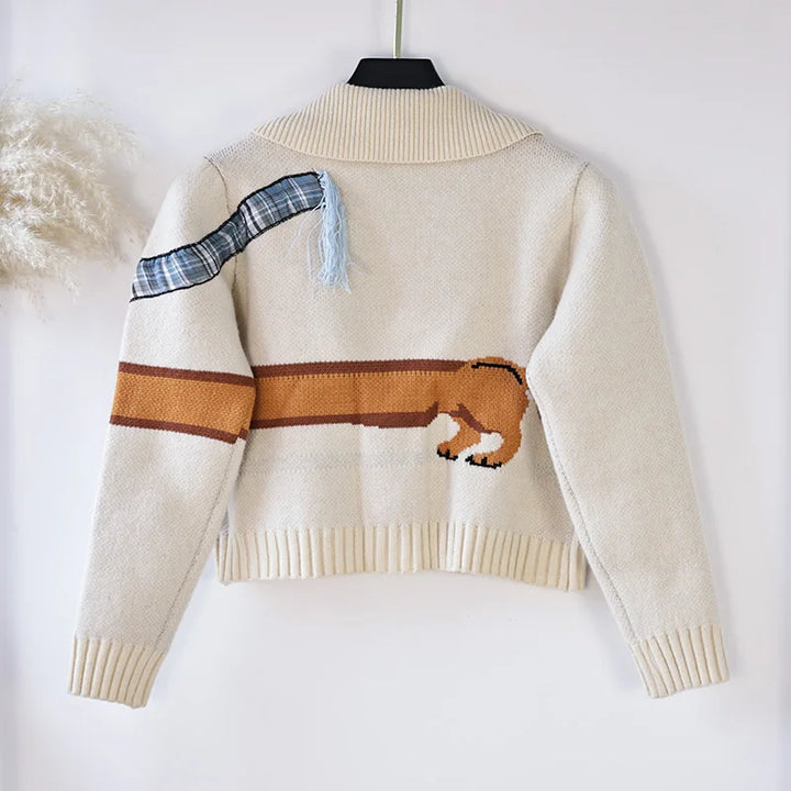 The Sausage Dog Snuggle Cardigan
