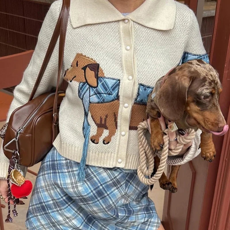 The Sausage Dog Snuggle Cardigan