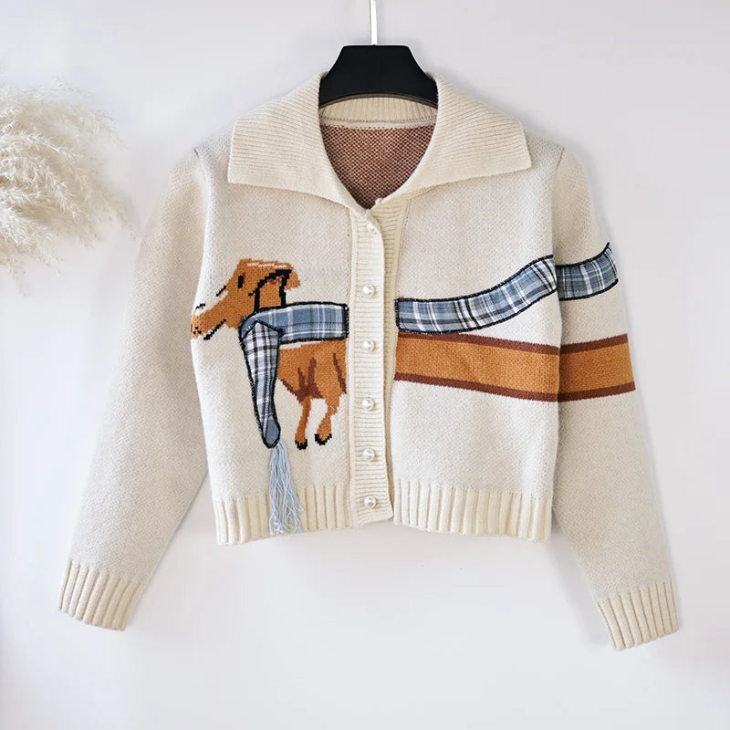 The Sausage Dog Snuggle Cardigan