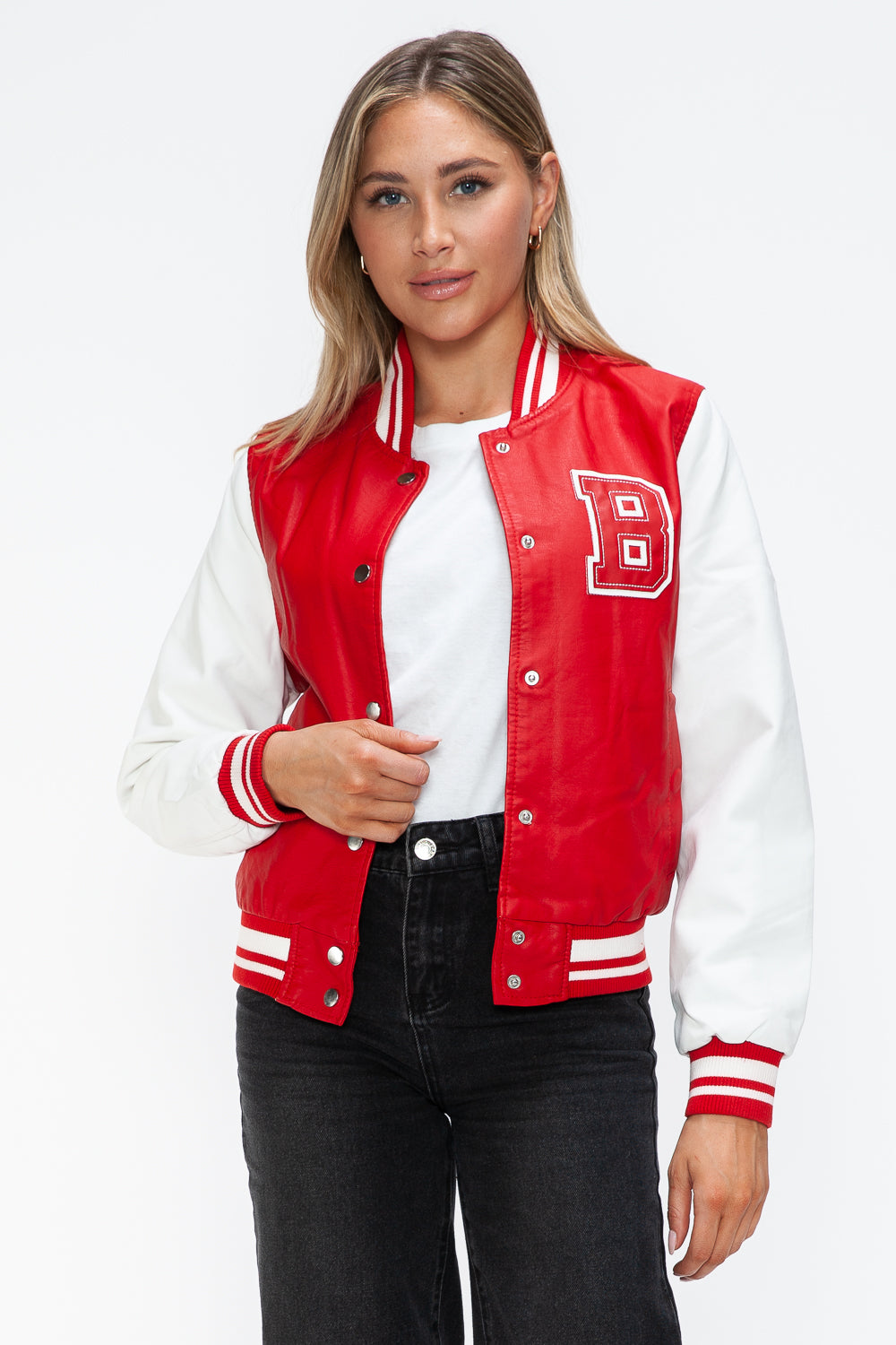 The Malibu Bomber Jacket In Red