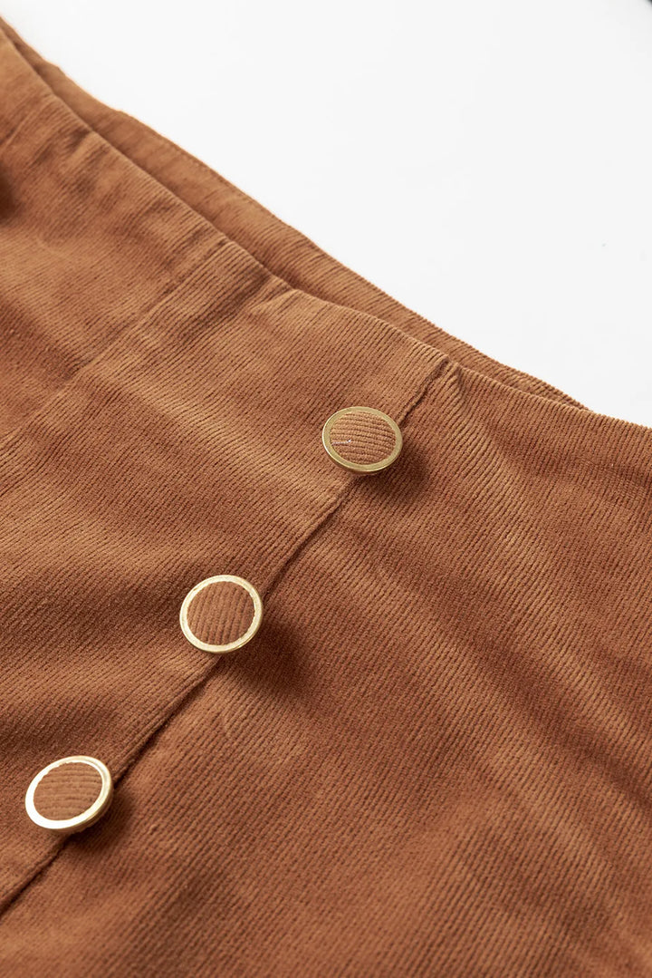 Straight Leg Pants In Caramel