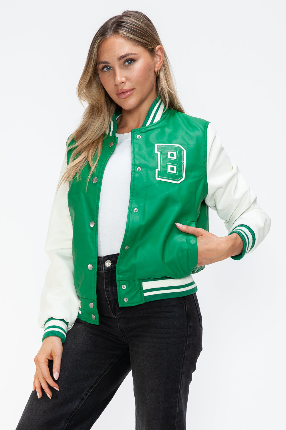 The Malibu Bomber Jacket In Green