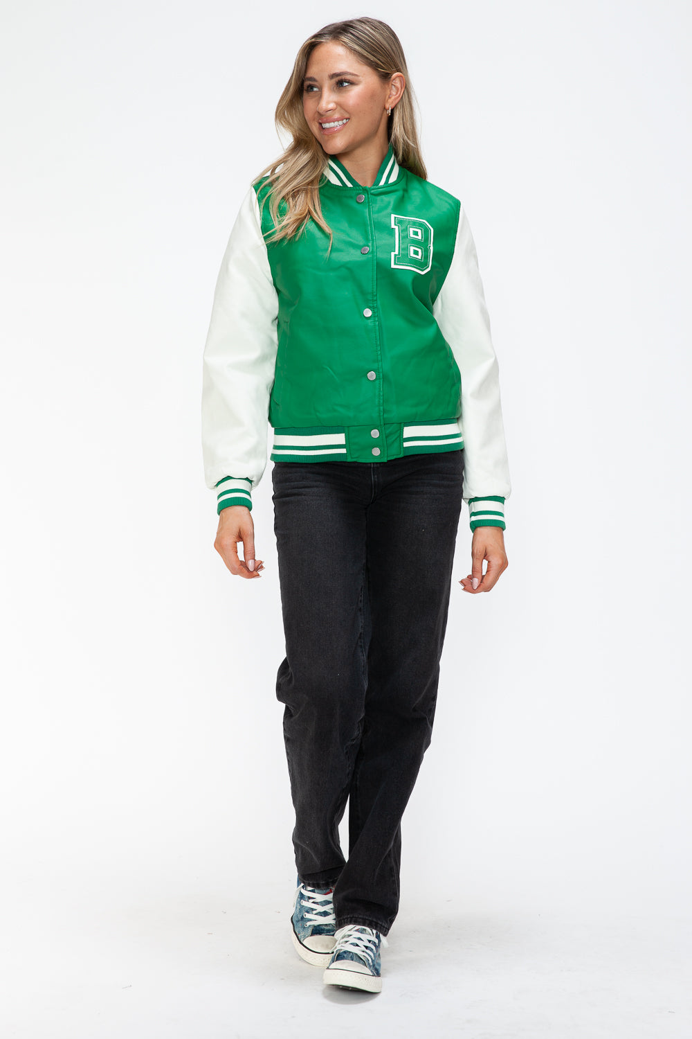 The Malibu Bomber Jacket In Green